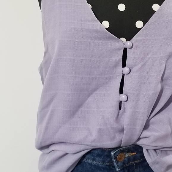 MITTOSHOP BUTTON CAMI TOP - Picture 3 of 12